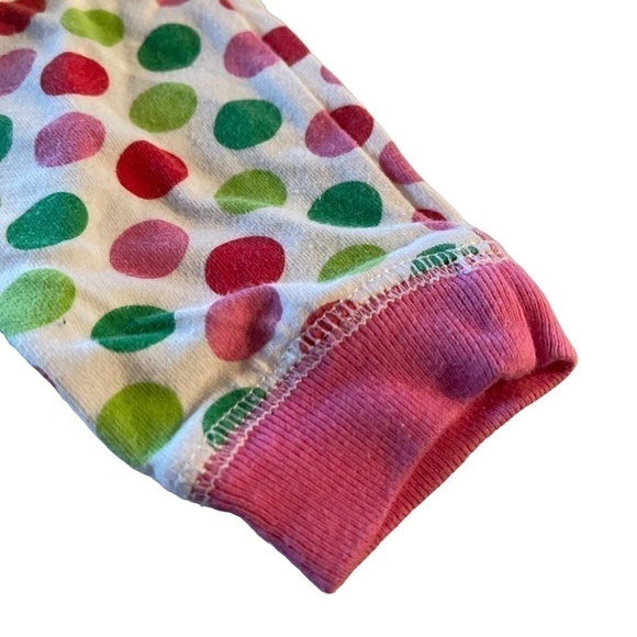 Mudpie two piece Reindeer appliqué Christmas shirt polka dot pants size 9-12 - Picture 10 of 12